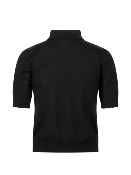 Tricou polo Marni tricotate negru