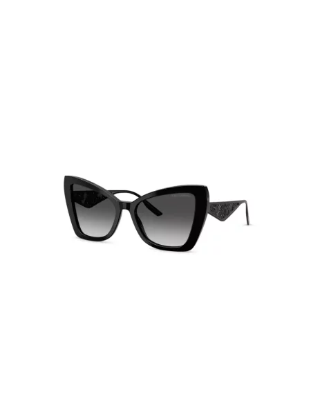 Dolce & Gabbana Akcesoria Kobieta Czarny 55 MM Dg Okulary szare