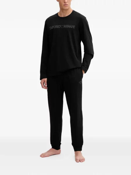 Pijamale Emporio Armani negru