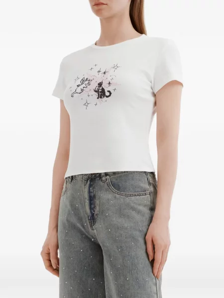 Koszulka B+ab z nadrukiem biała