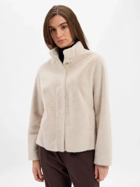 Marie Lund kurtka ze sztucznego futra Kobiety jednolity 38 biały