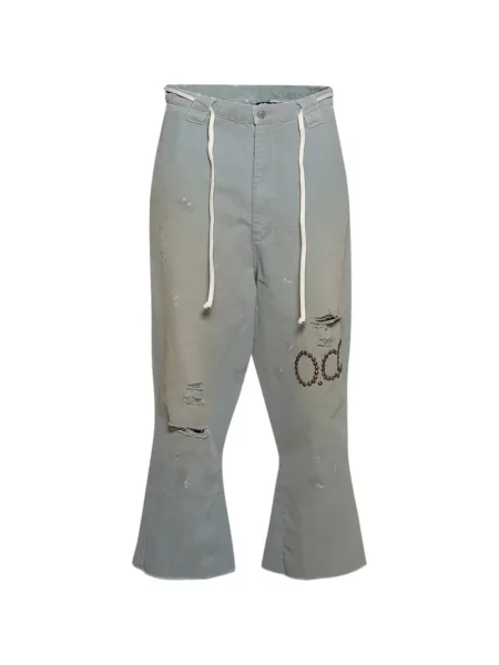 Pantaloni Rivington Roi Rebis zdrențuiți gri