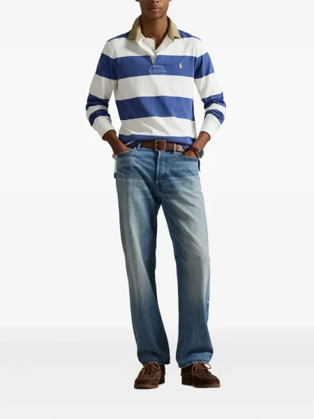 Șapcă Polo Ralph Lauren cu broderie din țesătură twill în carouri albastru