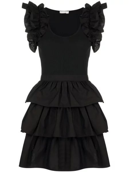 Sukienka koszulowa Ulla Johnson garniturowa czarna