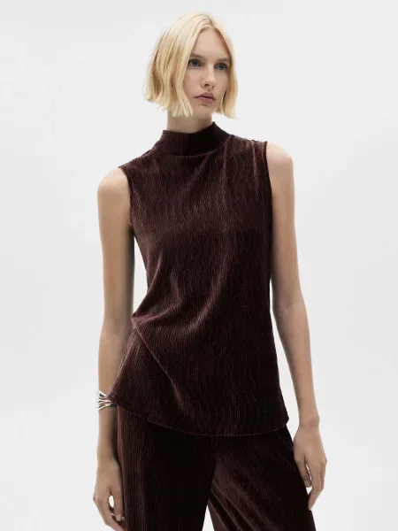 Жилет MANGO коричневий