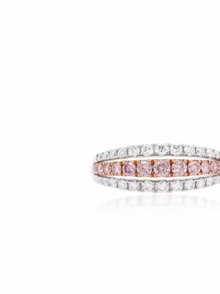 Pierścionek Hyt Jewelry z wzorem argyle biały