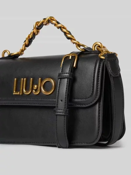 Torebka crossbody Liu Jo skórzana czarna