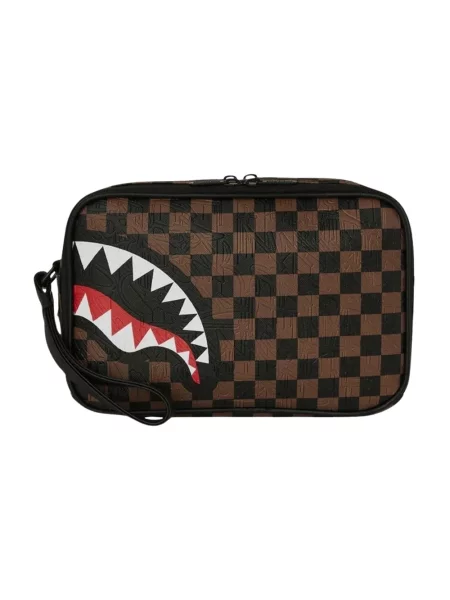 Torba Sprayground w kratę brązowa