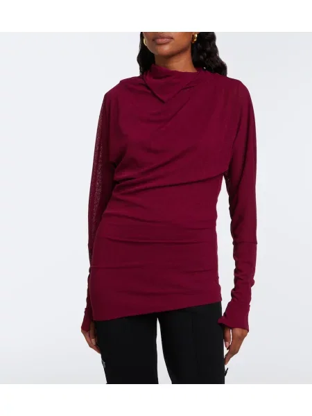 Top Proenza Schouler din jerseu drapat