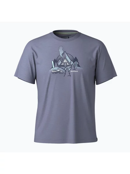Koszulka trekkingowa Smartwool Alpine A-Frame Graphic Tee nightfall blue niebieska