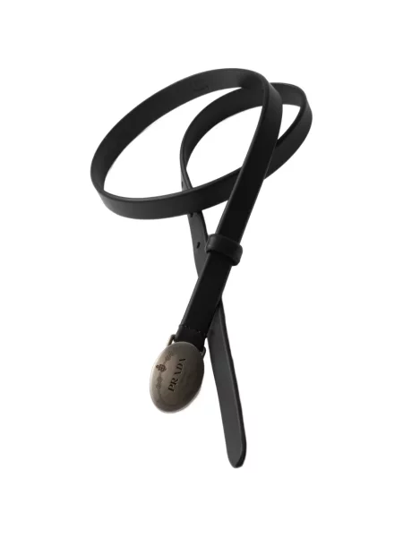 Cu centură curea Prada din piele negru