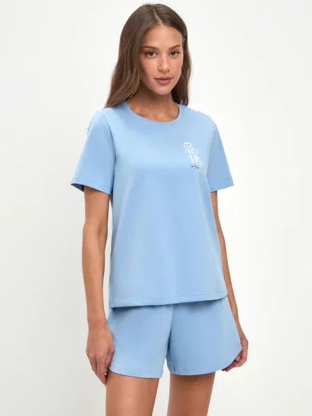 Cat e Lolette Pyžamo Cat Pajamas svetlomodrá