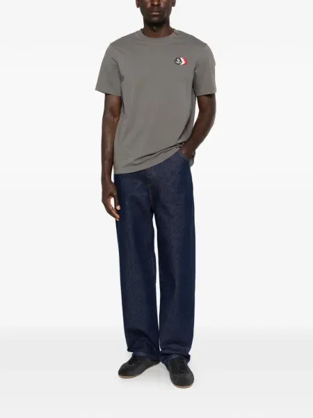 Tricou Moncler cu autograf gri
