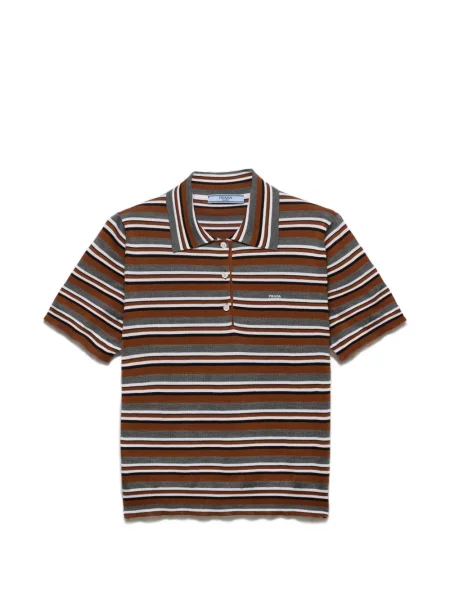 Scurt tricou polo Prada portocaliu