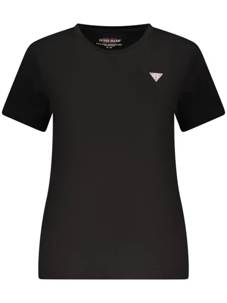 Tricou Guess Jeans scurt negru