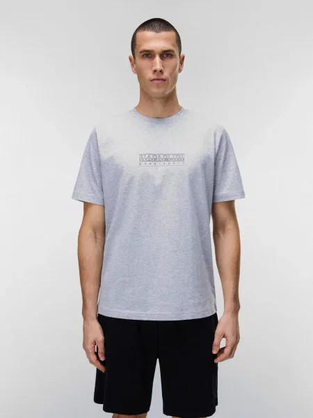 Футболка Napapijri с автографом серая
