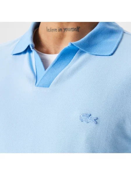 Классическое поло Lacoste голубое
