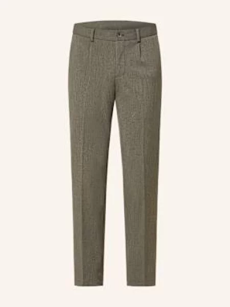Paul Spodnie Garniturowe Slim Fit gruen oliwkowe