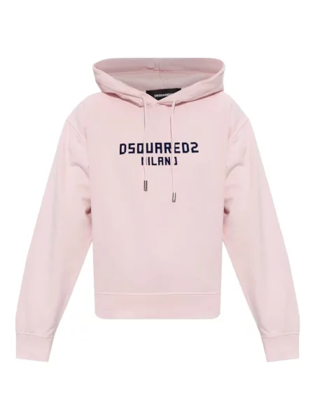 Hanorac cu glugă Dsquared2 cu imagine roz