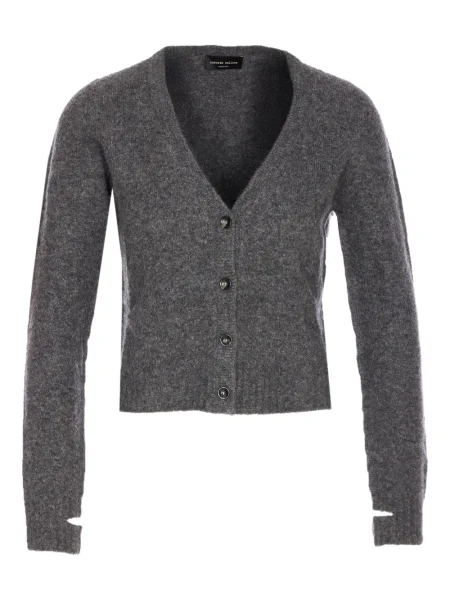 Cardigan Roberto Collina cu decolteu în V gri