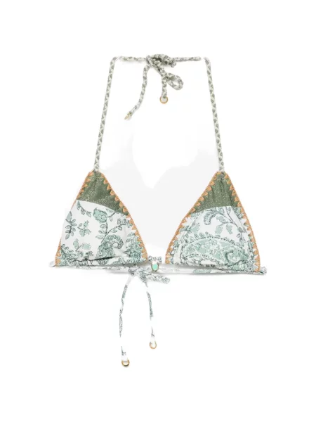 Top Banana Moon cu imagine cu model paisley verde