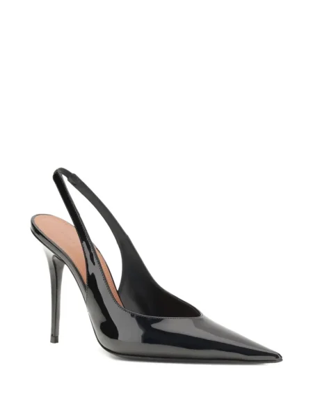 Pantofi cu toc Amina Muaddi slingback negru