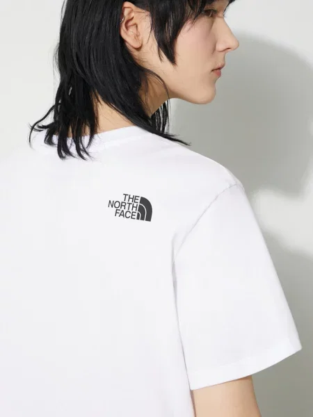 Majica kratkih rukava The North Face W Simple Dome Cropped Slim Tee za žene bijela
