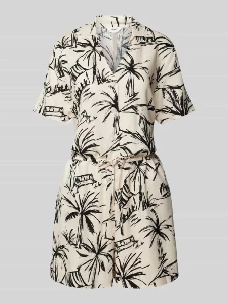 Kombinezon z dodatkiem lnu model ‘Vigga’ Object beżowy