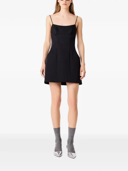 Rochie mini Maje cu spatele deschis negru