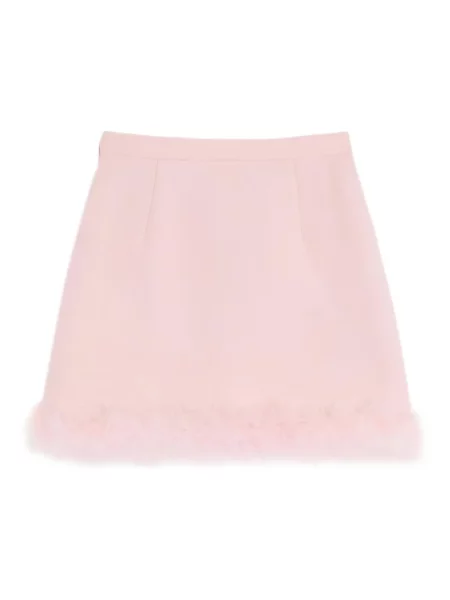 Mała mały spódnica mini Valentino Garavani w piórka różowa