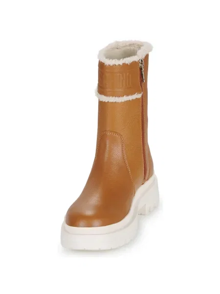 Cizme scurte Love Moschino maro