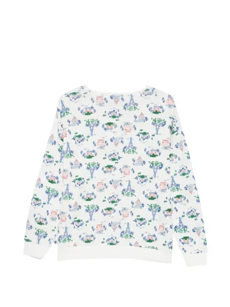 Pijamale Petit Bateau cu imagine alb