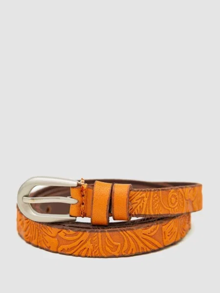 Ремень Ager с ремешками коричневый