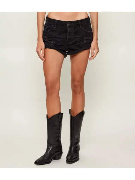 One Teaspoon De blugi pantaloni scurți BANDIT | Relaxed fit | low waist negru