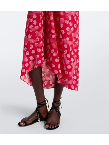 Rochie midi Isabel Marant de mătase cu model floral