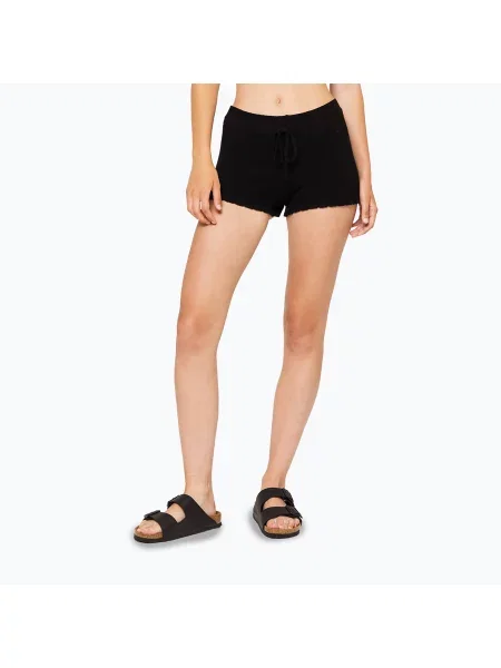 Pantaloni scurți pentru femei Kaotiko Crochet Ibiza negru