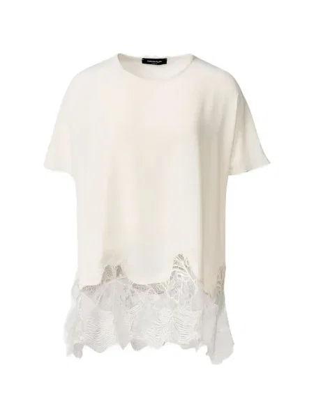 Къс тениска Fabiana Filippi с дантела