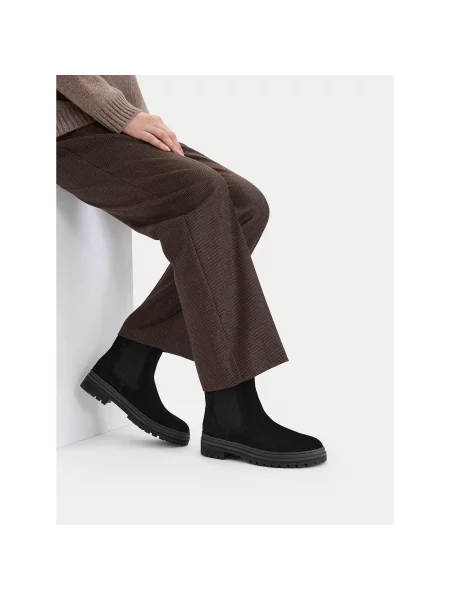 Kotníková obuv s elastickým prvkem Lasocki černé