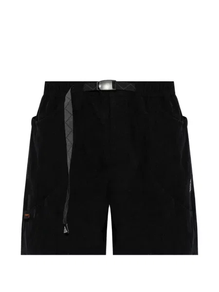 Diržu apjuostas šortai Nike kordinis velvetas balta