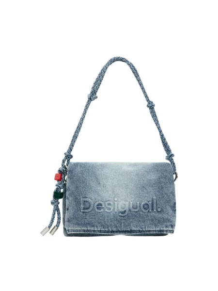 Torebka Desigual z autografem niebieska