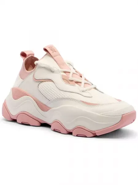 Michael Kors Sneakers tornacipő ATLAS bőr hozzáadásával fehér
