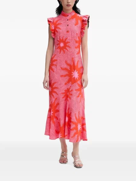Rochie midi Never Fully Dressed roz