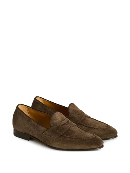 Pantofi loafer Kiton din piele maro