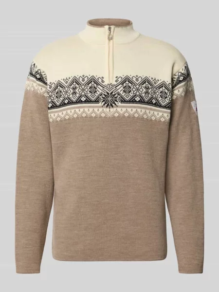 Sweter wełniany z kołnierzem zapinanym model Moritz' Dale Of Norway