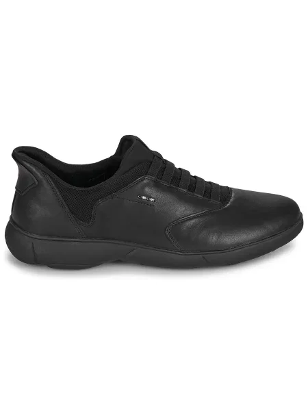 Sneakerși Geox din piele negru