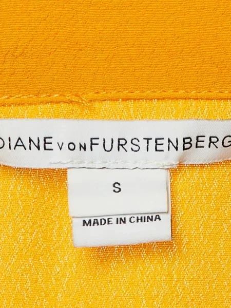 Cămașă Dvf Diane Von Furstenberg drapată galben
