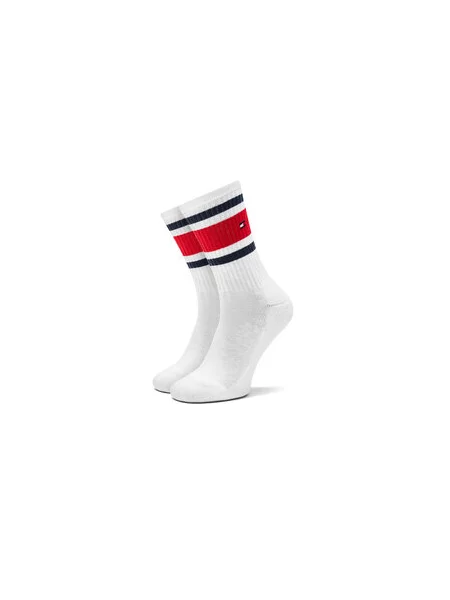 Dlouhé ponožky Tommy Hilfiger bílá