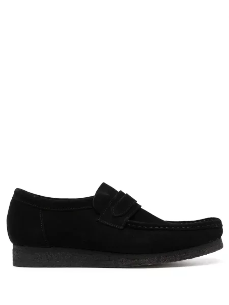 Pantofi loafer Clarks Originals din piele de căprioară negru