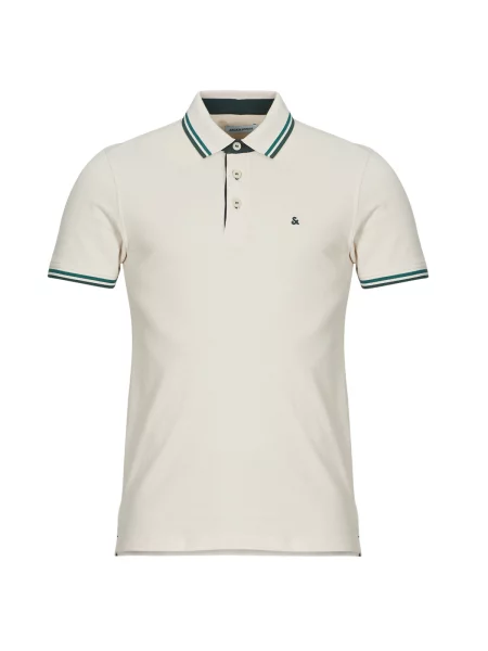 JACK & JONES Majica PAULOS / zelena / temno zelena bež
