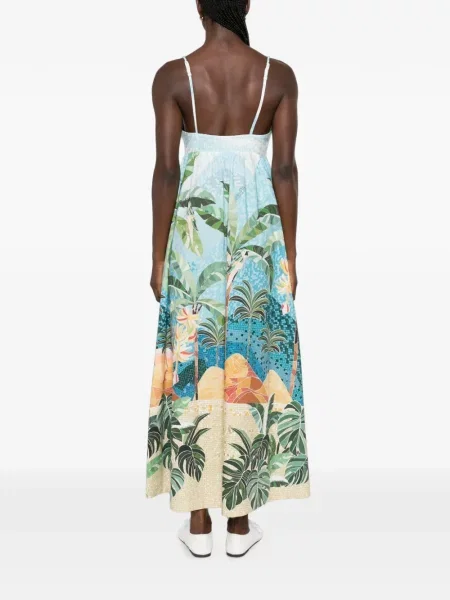 Rochie midi Farm Rio albastru